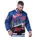 New York Giants Starter Royal Pass Rush Varsity Full-Snap Jacket