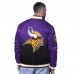 Minnesota Vikings Starter Purple Pass Rush Varsity Full-Snap Jacket