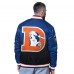 Denver Broncos Starter Royal Retro Pass Rush Varsity Full-Snap Jacket