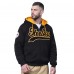 Pittsburgh Steelers Starter Black Big Shot Full-Zip Double Hoodie
