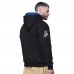 New England Patriots Starter Black Big Shot Throwback Full-Zip Double Hoodie