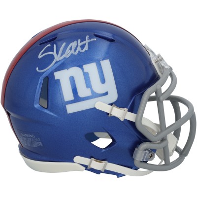 Cam Skattebo New York Giants Autographed Fanatics Authentic Riddell Speed Mini Helmet