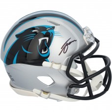 Tetairoa McMillan Carolina Panthers Autographed Fanatics Authentic Riddell Speed Mini Helmet