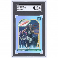 Josh Jacobs Las Vegas Raiders 2023 Panini Donruss Downtown #D-12 SGC Authenticated 9.5 Card