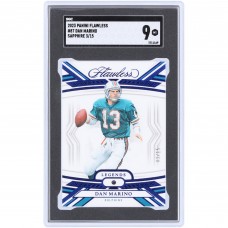 Dan Marino Miami Dolphins 2023 Panini Flawless Sapphire #87 #3/15 SGC Authenticated 9 Card