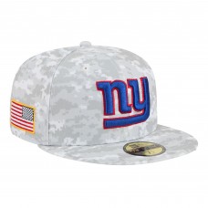 Бейсболка New York Giants New Era White 2025 Salute to Service Fan Pack 59FIFTY