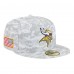 Бейсболка Minnesota Vikings New Era White 2025 Salute to Service Fan Pack 59FIFTY