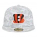 Бейсболка Cincinnati Bengals New Era White 2025 Salute to Service Fan Pack 59FIFTY