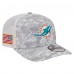 Бейсболка Miami Dolphins New Era Gray Salute to Service Fan Pack 9SEVENTY Trucker