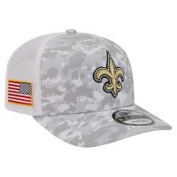 Бейсболка New Orleans Saints New Era Gray Salute to Service Fan Pack 9SEVENTY Trucker