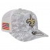 Бейсболка New Orleans Saints New Era Gray Salute to Service Fan Pack 9SEVENTY Trucker