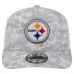 Бейсболка Pittsburgh Steelers New Era Gray Salute to Service Fan Pack 9SEVENTY Trucker