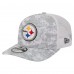 Бейсболка Pittsburgh Steelers New Era Gray Salute to Service Fan Pack 9SEVENTY Trucker
