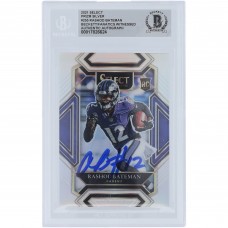 Rashod Bateman Baltimore Ravens Autographed 2021 Panini Select Silver Prizm #255 Beckett Fanatics Witnessed Authenticated Rookie Card