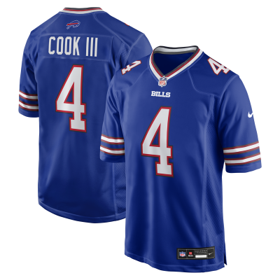 Джерси Buffalo Bills James Cook III Nike Royal Team Game