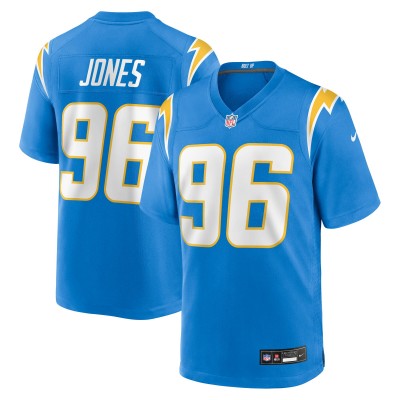 Los Angeles Chargers Naquan Jones Nike Powder Blue Team Game Jersey