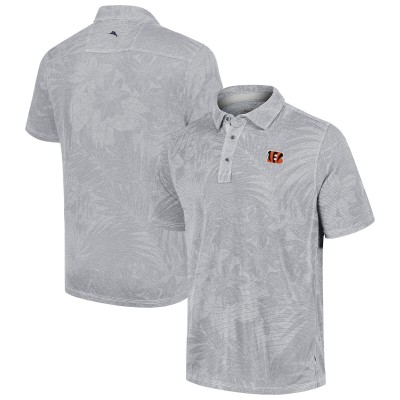 Cincinnati Bengals Tommy Bahama Gray Sport Santiago Paradise Polo