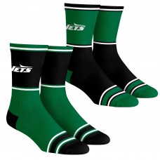 Unisex New York Jets Rock Em Socks 2-Pack Color Block Crew Socks Set Unisex New York Jets Rock Em Socks 2-Pack Color Block Crew Socks Set