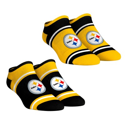 Unisex Pittsburgh Steelers Rock Em Socks 2-Pack Color Block Low Cut Socks Set