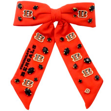 Cincinnati Bengals Brianna Cannon Bow Barrette Cincinnati Bengals Brianna Cannon Bow Barrette