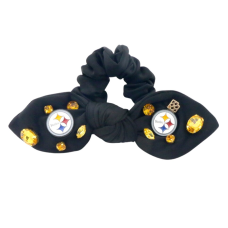 Pittsburgh Steelers Brianna Cannon Logo Bow Scrunchie