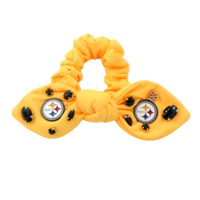 Pittsburgh Steelers Brianna Cannon Logo Bow Scrunchie