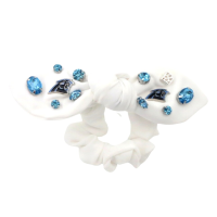 Carolina Panthers Brianna Cannon Logo Bow Scrunchie
