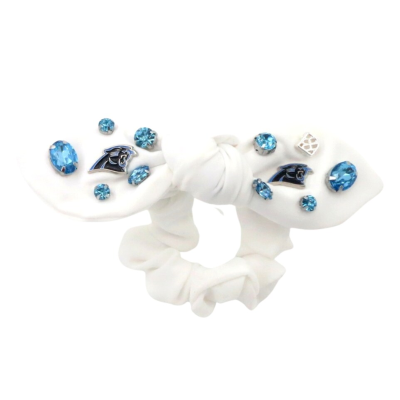 Carolina Panthers Brianna Cannon Logo Bow Scrunchie