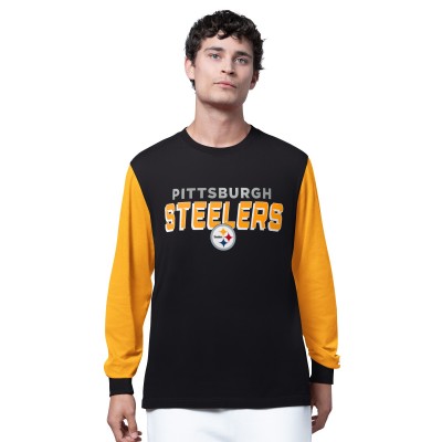 Pittsburgh Steelers Starter Black Thursday Night Gridiron Long Sleeve T-Shirt