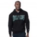 Miami Dolphins Starter Black Thursday Night Gridiron Hoodie with Vintage Logo Miami Dolphins Starter Black Thursday Night Gridiron Hoodie with Vintage Logo