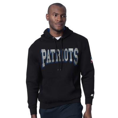 New England Patriots Starter Black Thursday Night Gridiron Hoodie with Vintage Logo