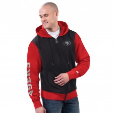 San Francisco 49ers Starter Black/Scarlet Thursday Night Gridiron Full-Zip Hoodie San Francisco 49ers Starter Black/Scarlet Thursday Night Gridiron Full-Zip Hoodie