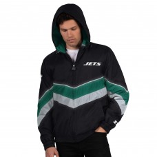 New York Jets Starter Black/Green Thursday Night Gridiron Full-Zip Jacket New York Jets Starter Black/Green Thursday Night Gridiron Full-Zip Jacket