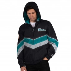 Miami Dolphins Starter Black Thursday Night Gridiron Vintage Logo Full-Zip Hoodie
