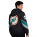 Miami Dolphins Starter Black Thursday Night Gridiron Vintage Logo Full-Zip Hoodie