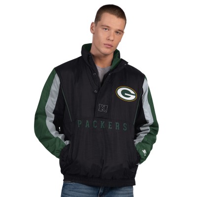 Куртка на короткой молнии Green Bay Packers Starter Black Thursday Night Gridiron