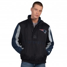 New England Patriots Starter Black Thursday Night Gridiron Half-Zip Jacket