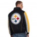Pittsburgh Steelers Starter Black Thursday Night Gridiron Half-Zip Jacket