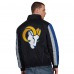 Los Angeles Rams Starter Thursday Night Gridiron Half-Zip Jacket - Black