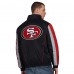 San Francisco 49ers Starter Black Thursday Night Gridiron Half-Zip Jacket