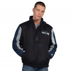 Seattle Seahawks Starter Black Thursday Night Gridiron Half-Zip Jacket