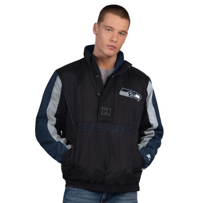 Seattle Seahawks Starter Black Thursday Night Gridiron Half-Zip Jacket