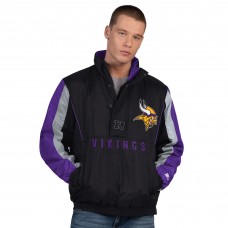 Minnesota Vikings Starter Black Thursday Night Gridiron Half-Zip Jacket
