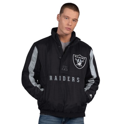 Las Vegas Raiders Starter Black Thursday Night Gridiron Half-Zip Jacket