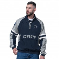 Dallas Cowboys Starter Navy Prospect Half-Zip Pullover