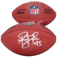 Troy Polamalu Pittsburgh Steelers Autographed Fanatics Authentic Wilson Duke Full Color Football