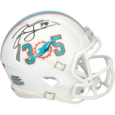 Jason Taylor Miami Dolphins Autographed Fanatics Authentic Riddell 305 Speed Mini Helmet
