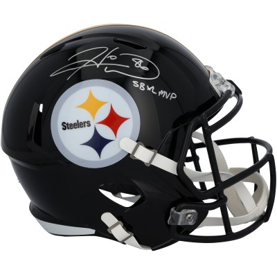 Hines Ward Pittsburgh Steelers Autographed Fanatics Authentic Riddell Speed Replica Helmet with SB XL MVP Inscription