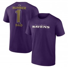 Футболка Baltimore Ravens Purple #1 Dad Jersey Футболка Baltimore Ravens Purple #1 Dad Jersey