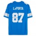 Игровая джерси Sam LaPorta Detroit Lions Autographed Fanatics Authentic Blue Nike Game
